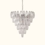 Chiara 6 Tiered Clear Round Chandelier23.6""