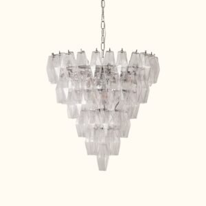 Chiara 6 Tiered Clear Round Chandelier23.6""