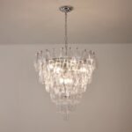 Chiara 6 Tiered Clear Round Chandelier23.6"" - Image 9