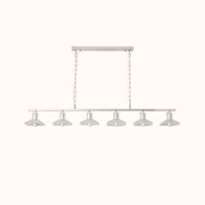 Clear Crystal Linear Pendant Light by Carl 1960s