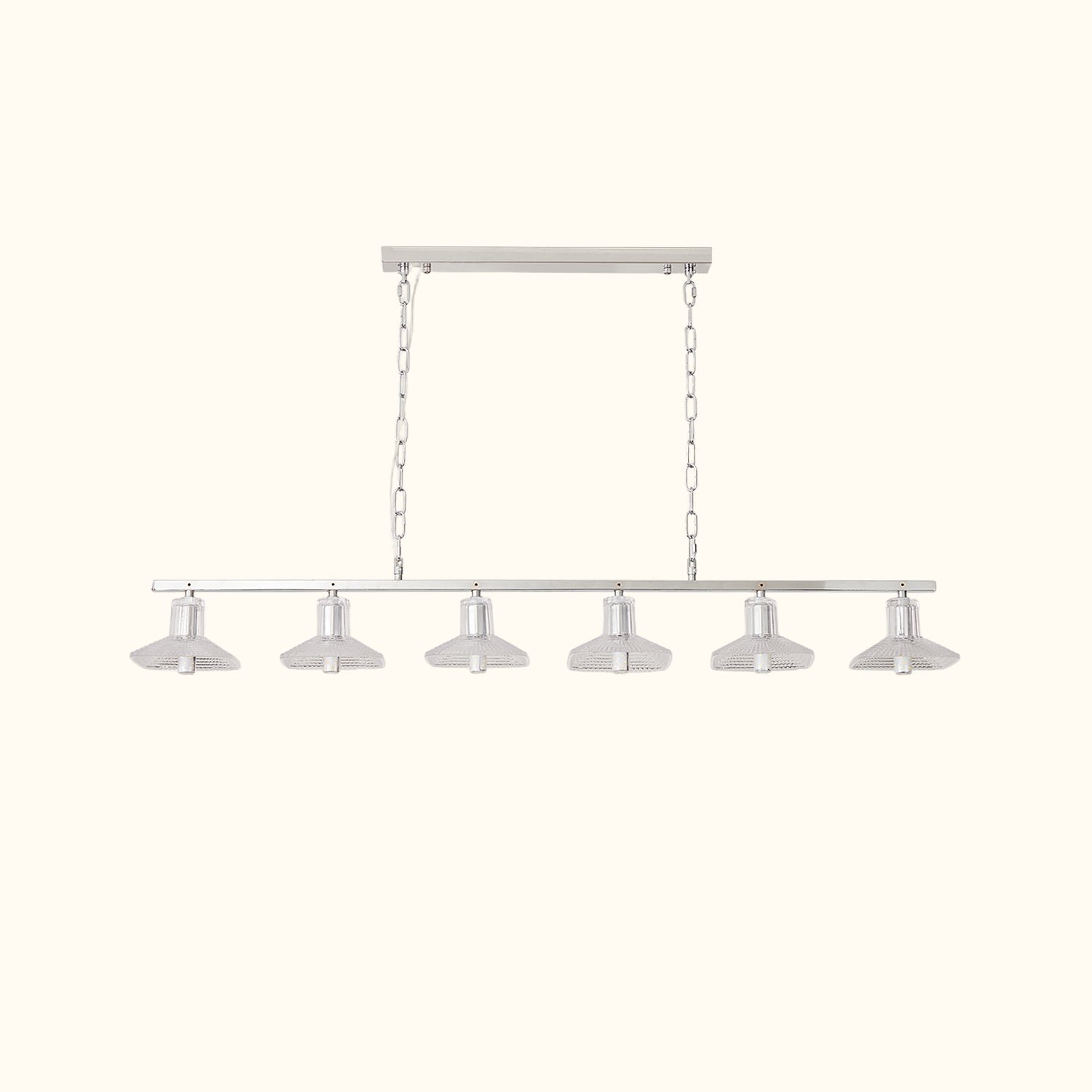 Clear-Crystal-Linear-Pendant-Light-by-Carl-1960s01 Clear Crystal Linear Pendant Light by Carl 1960s - Image 1