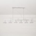 Clear Crystal Linear Pendant Light by Carl 1960s - Image 9