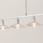 Clear Crystal Linear Pendant Light by Carl 1960s - Image 16