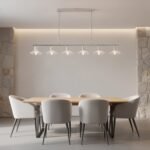 Clear Crystal Linear Pendant Light by Carl 1960s - Image 2