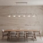 Clear Crystal Linear Pendant Light by Carl 1960s - Image 4
