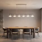 Clear Crystal Linear Pendant Light by Carl 1960s - Image 7