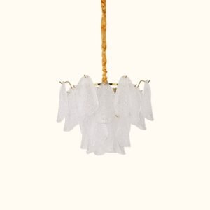 Clear Petal Glass Pendant