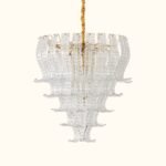 Italian Murano Felci Clear Glass Chandeliers - Image 8