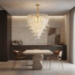 Italian Murano Felci Clear Glass Chandeliers - Image 4