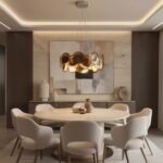 Modern Smoke Iridescent Glass Disc Chandelier - Image 7