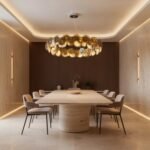 Modern Smoke Iridescent Glass Disc Chandelier - Image 8