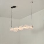 Murano Style Floral Crystal Linear Pendant Light - Image 11