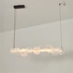 Murano Style Floral Crystal Linear Pendant Light - Image 12