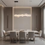 Murano Style Floral Crystal Linear Pendant Light - Image 6