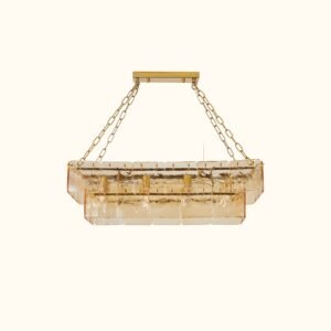 Regal Multi Tier Rectangular Chandelier