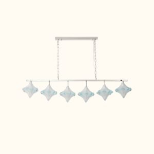 Vintage Italian Style Blue Starburst Liner Pendant