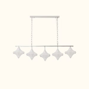 Vintage Italian Style White Starburst Liner Pendant