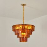 Amber-Murano-Glass-Cascade-Tiered-Chandelier - Image 18