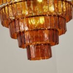 Amber-Murano-Glass-Cascade-Tiered-Chandelier - Image 27