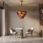 Amber-Murano-Glass-Cascade-Tiered-Chandelier - Image 10