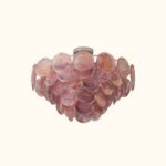 Modern Glass Disc Flush Mount Chandelier - Image 12