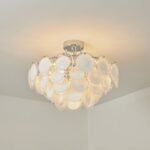 Modern Glass Disc Flush Mount Chandelier - Image 15