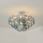 Modern Glass Disc Flush Mount Chandelier - Image 22