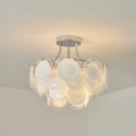 Modern Glass Disc Flush Mount Chandelier - Image 16
