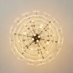 Modern Glass Disc Flush Mount Chandelier - Image 26