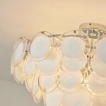Modern Glass Disc Flush Mount Chandelier - Image 25