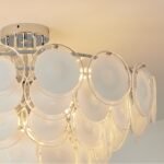 Modern Glass Disc Flush Mount Chandelier - Image 27