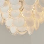 Modern Glass Disc Flush Mount Chandelier - Image 28