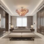 Modern Glass Disc Flush Mount Chandelier - Image 8