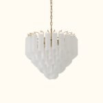 Modern Round Glass Tube Chandelier - Image 15