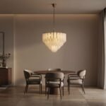 Modern Round Glass Tube Chandelier - Image 9