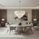 Modern Round Glass Tube Chandelier - Image 8