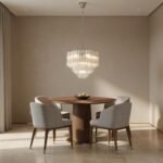 Modern Round Glass Tube Chandelier - Image 7