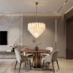 Modern Round Glass Tube Chandelier - Image 6