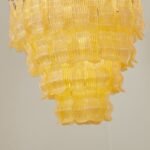 Tiered Ribbed Glass Cascade Chandelier - Image 34